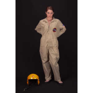 Lindsey was visiting and wanted to shoot, and I had an idea for a pinup based on a pilot's helmet I had recently been given.  So we went to a local military surplus and whipped up a pilot costume and did this shoot.